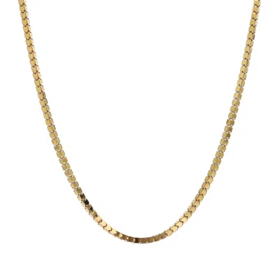 Autentica - Super Cube Link Chain 20" Necklace In Gold