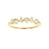 Autentica - Wave Design Band Ring In Gold