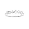 Autentica - Wave Design Band Ring In White