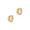 Autentica - Wide 1/2" Round Hoop Earrings In Gold