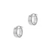 Autentica - Wide 1/2" Round Hoop Earrings In Silver