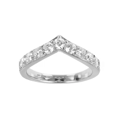 Autentica - 0.85 Cttw Chevron Design Band Ring In Multi