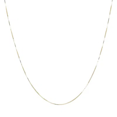 Autentica - 20" Fine Box Chain Necklace In Gold