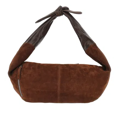 Autentica 504 Leather Large 'adara' Bag In Brown