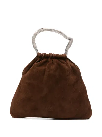 Autentica 504 Small Delia Top-handle Tote Bag In Brown