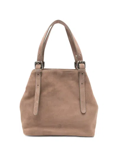 Autentica 504 Small Galatea Buckle Tote Bag In Neutral