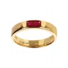 Autentica - Baguette Stackable Band Ring In Multi