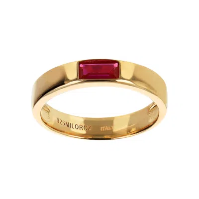 Autentica - Baguette Stackable Band Ring In Multi