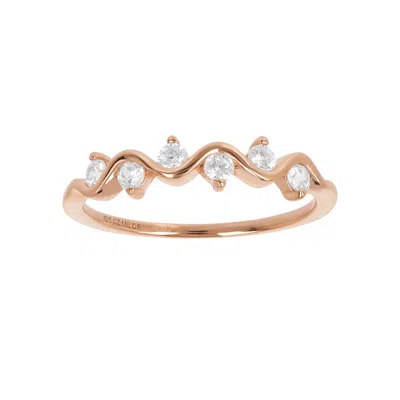 Autentica - Wave Design Band Ring In Gold
