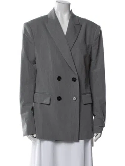 Pre-owned Auteur Blazer In Gray