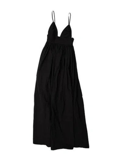 Pre-owned Auteur Cowl Neck Long Dress In Blue