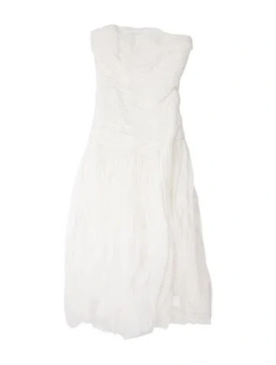 Pre-owned Auteur Linen Mini Dress In White
