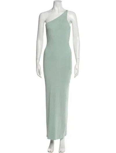 Pre-owned Auteur One-shoulder Long Dress In Black