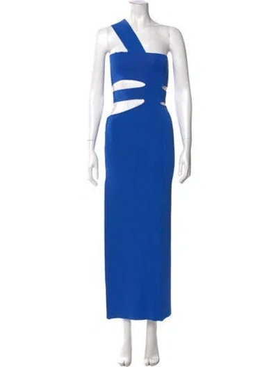 Pre-owned Auteur One-shoulder Long Dress W/ Tags In Blue