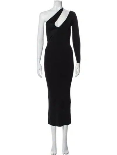 Pre-owned Auteur One-shoulder Long Dress W/ Tags In Gray
