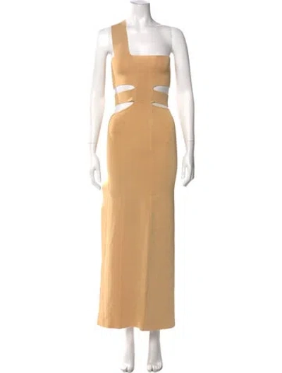 Pre-owned Auteur One-shoulder Long Dress W/ Tags In Neutral