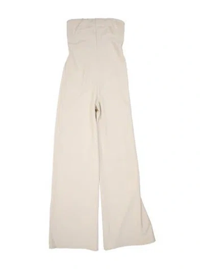 Pre-owned Auteur Strapless Jumpsuit W/ Tags In Neutral