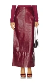 Auteur Studio Sage Skirt In Burgundy