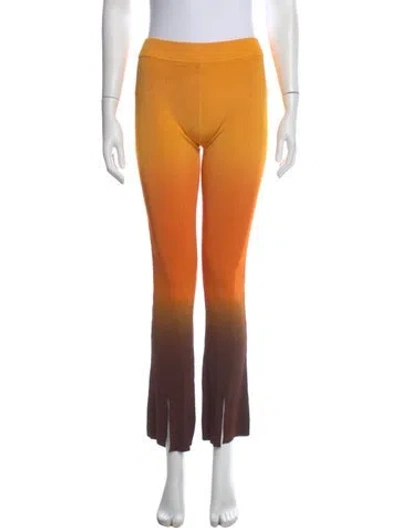 Pre-owned Auteur Tie-dye Print Wide Leg Pants W/ Tags In Orange