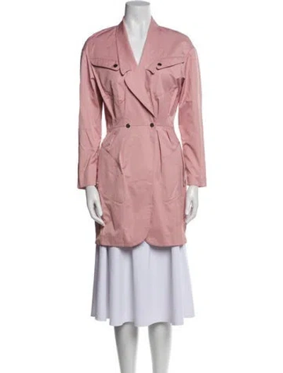 Pre-owned Auteur Trench Coat In Pink