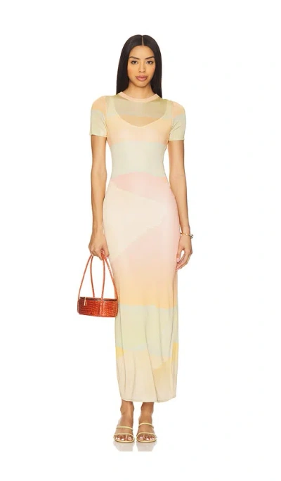 Auteur Vera Dress In Orange,pink