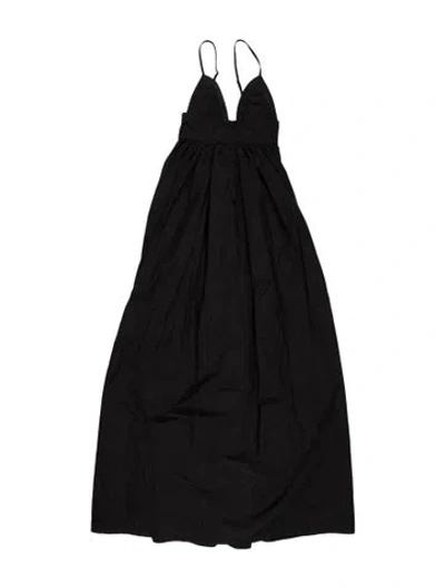 Pre-owned Auteur V-neck Long Dress W/ Tags In Black