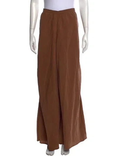 Pre-owned Auteur Wide Leg Pants In Brown