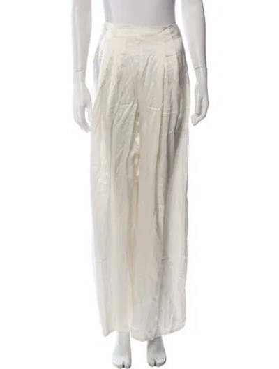 Pre-owned Auteur Wide Leg Pants In Neutrals