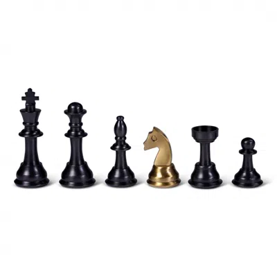 Authentic Models Metal Chess Set, Multi Color