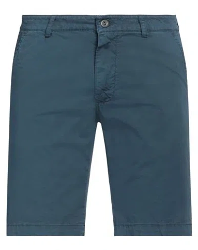 Authentic Original Vintage Style Man Shorts & Bermuda Shorts Midnight Blue Size 36 Cotton, Elastane
