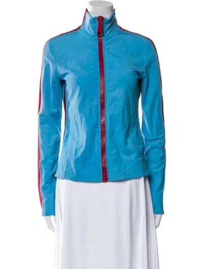 Pre-owned Authier Biker Jacket In Blue