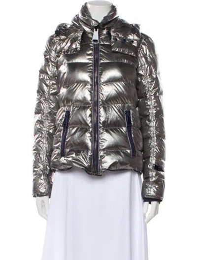 Pre-owned Authier Biker Jacket In Gray