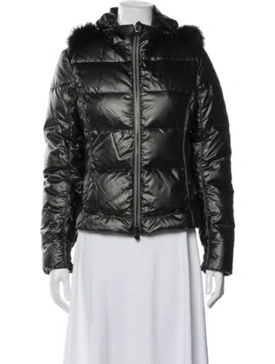 Pre-owned Authier Down Jacket In Silver