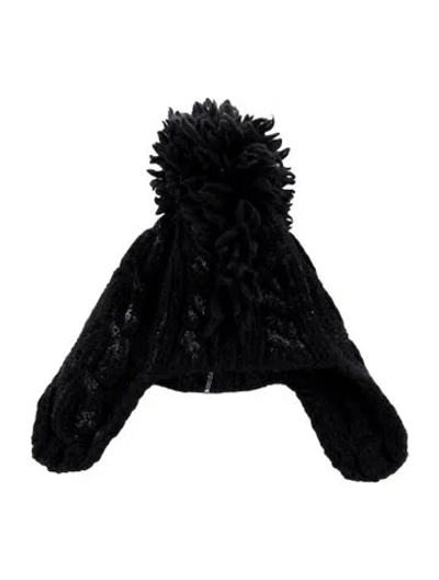 Pre-owned Authier Knitted Beanie In Black