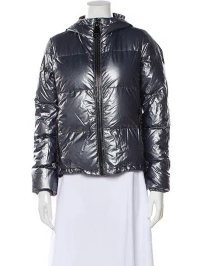 Pre-owned Authier Nylon Down Jacket In Gray