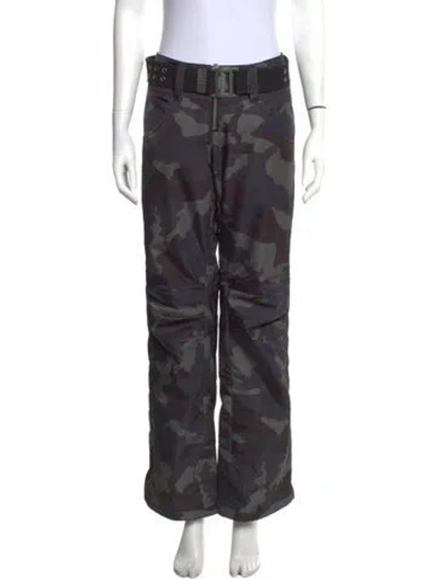 Pre-owned Authier Nylon Flared Pants In Grey