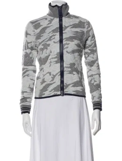 Pre-owned Authier Printed Jacket In Gray