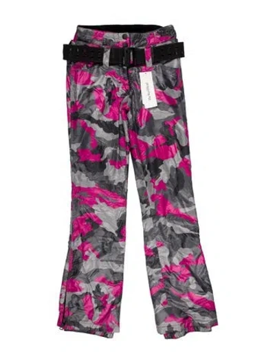 Pre-owned Authier Printed Wide Leg Pants In Multi