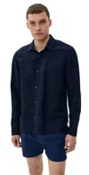 Auto-reply™ Andrew Linen Shirt Abyss