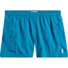 Auto-reply™ Sebastian Solid 4-inch Nylon Swim Trunks In Blue
