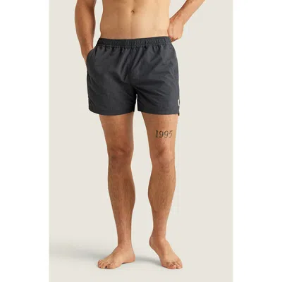 AUTO-REPLY™ AUTO-REPLY™ SEBASTIAN SOLID 4-INCH NYLON SWIM TRUNKS