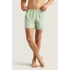 Auto-reply™ Sebastian Solid 4-inch Nylon Swim Trunks In Overcast