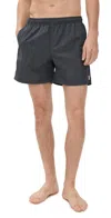 Auto-reply™ Solid Sebastian Swim Trunks 6 Granite In Black