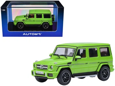 Autoart 2017 Mercedes-benz Amg G 63 Alien Green 1/64 Diecast Model Car By