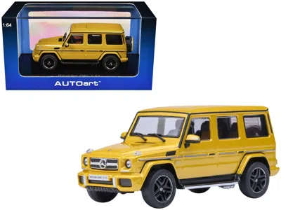 Autoart 2017 Mercedes-benz Amg G 63 Solar Beam Yellow 1/64 Diecast Model Car By