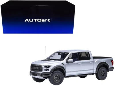 Autoart 2019 Ford F-150 Raptor Pickup Truck Ingot Silver 1/18 Model Car By