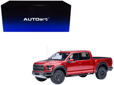 Autoart 2019 Ford F-150 Raptor Pickup Truck Ruby Red Metallic 1/18 Model Car By