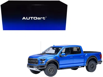 Autoart 2019 Ford F-150 Raptor Pickup Truck Velocity Blue 1/18 Model Car By