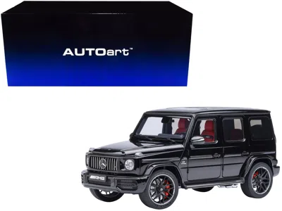 Autoart 2019 Mercedes-benz Amg G63 Black With Red Interior 1/18 Model Car By