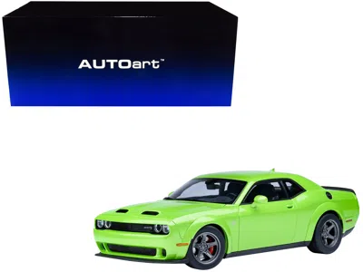 Autoart 2023 Dodge Challenger Srt Super Stock Sublime Green 1/18 Model Car By